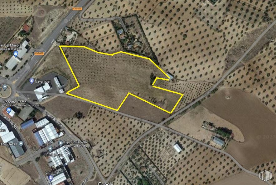 Land for sale at Carretera Navahermosa, Guadamur, Toledo, 45160 with window, urban design, residential area, landscape, city, metropolitan area, engineering, intersection, road and bird's-eye view around