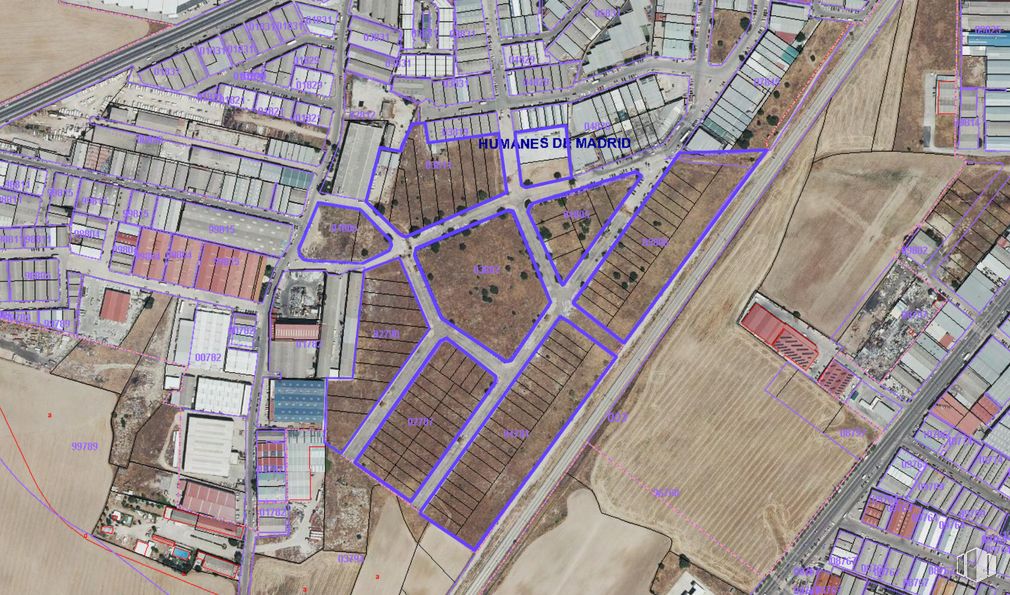 Suelo en venta en Polígono La Fraila, Humanes de Madrid, Madrid, 28970 con productos envasados, propiedad, mapa, mundo, diseño urbano, zona residencial, esquemático, planificar, ingeniería y paisaje alrededor