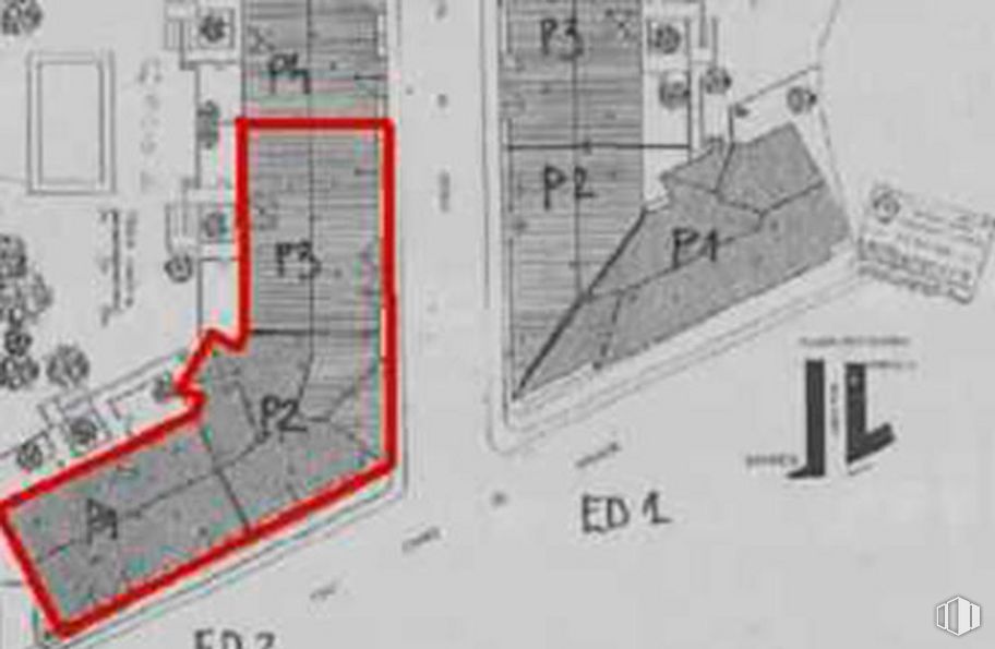 Land for sale at Calle Condes de Oropesa, esq. Avda. Toledo, Navalcán, Toledo, 28035 with map, land lot, slope, font, rectangle, parallel, schematic, plan, engineering and technical drawing around