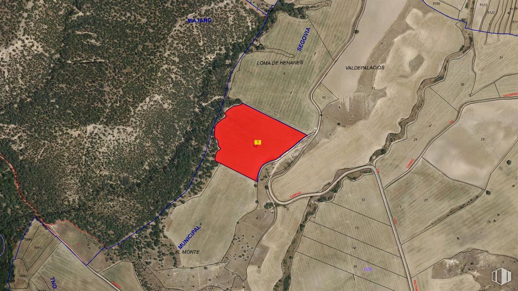 Land for sale at Zona Zamarramala, Segovia, 40196 with animal, packaged goods, ecoregion, map, world, screenshot, geology, atlas, circle and soil around