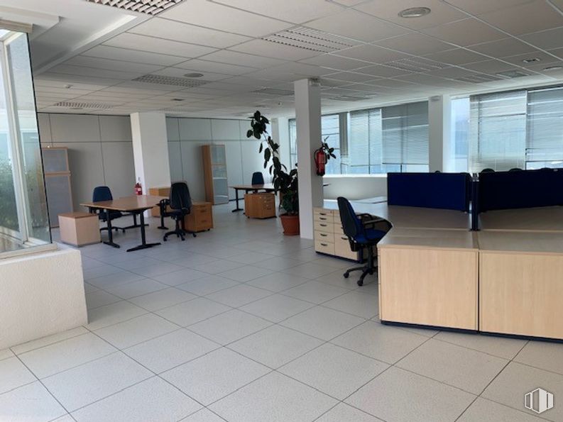 Oficina en venta en Edificio Oficant, Ronda Poniente, 15, Tres Cantos, Madrid, 28760 con silla, escritorio, mesa, mueble, accesorio, planta, suelo, suelos, planta de interior y ventana alrededor