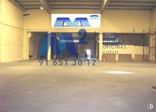 Industrial for rent at Polígono industrial El Terronal, Fuente el Saz de Jarama, Madrid, 28140 with field house, floor, flooring, font, event, building, sport venue, sports, advertising and ceiling around