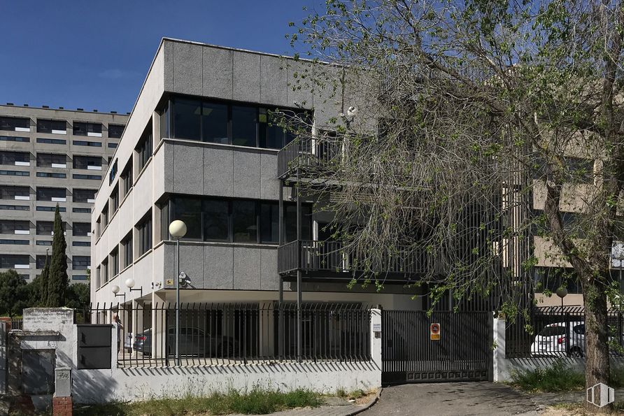 Oficina en alquiler y venta en Avenida Artesanos, 48, Tres Cantos, Madrid, 28760 con edificio, ventana, diseño urbano, árbol, condominio, bloque de pisos, planta, fachada, metrópoli y edificio comercial alrededor