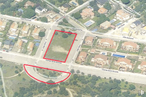 Land for sale at Avenida Monte Gancedo, 9, Pozuelo de Alarcón, Madrid, 28223 with building, infrastructure, land lot, urban design, thoroughfare, residential area, landscape, tree, road and map around