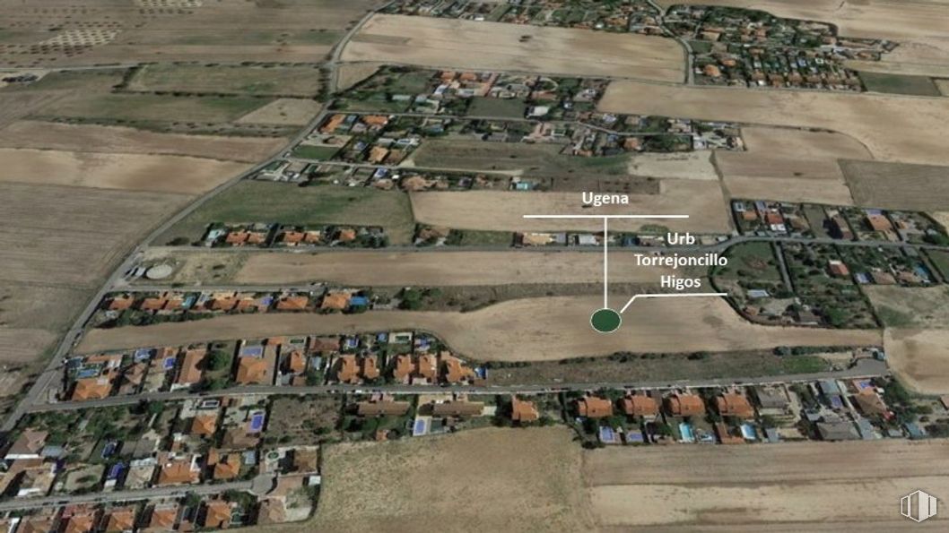 Land for sale at Calle Brezo, 26D, Ugena, Toledo, 45217 with property, ecoregion, natural environment, land lot, urban design, residential area, landscape, human settlement, city and bird's-eye view around