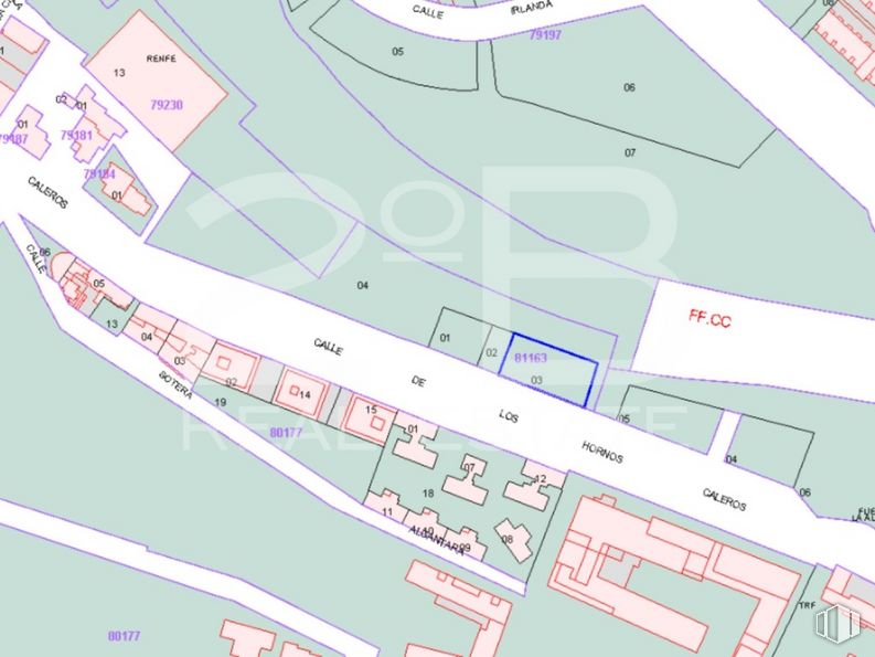 Land for sale at Calle Horno de los Caleros, 13, Ávila, 05001 with packaged goods, property, map, ecoregion, infrastructure, land lot, architecture, urban design, line and font around