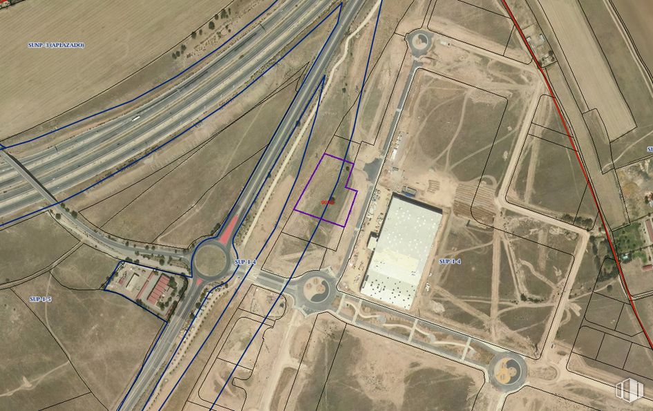 Suelo en venta en Parcela industrial en el Corredor de Henares, San Fernando de Henares, Madrid, 28830 con ecorregión, mapa, lote de tierra, diseño urbano, línea, vía pública, paisaje, carretera, área residencial y paralelo alrededor