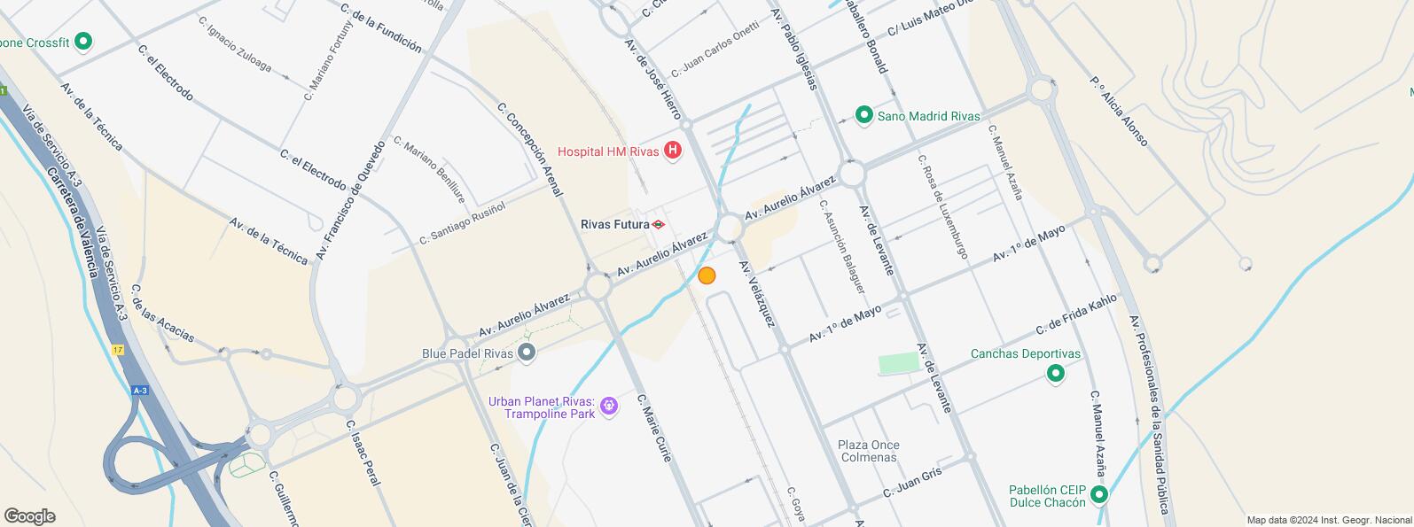 Mapa de Zona empresarial Rivas, Rivas-Vaciamadrid, Madrid, 28529