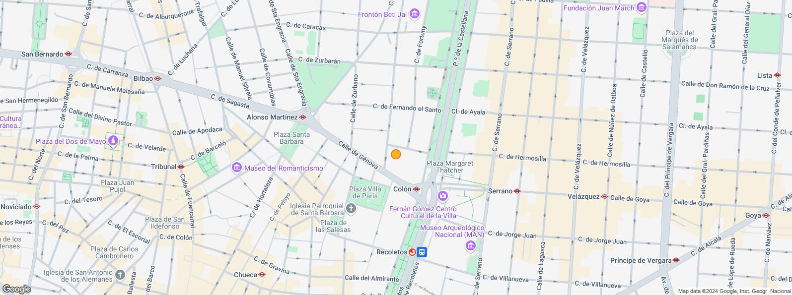 Mapa de Calle Génova, Centro, Madrid, 28004