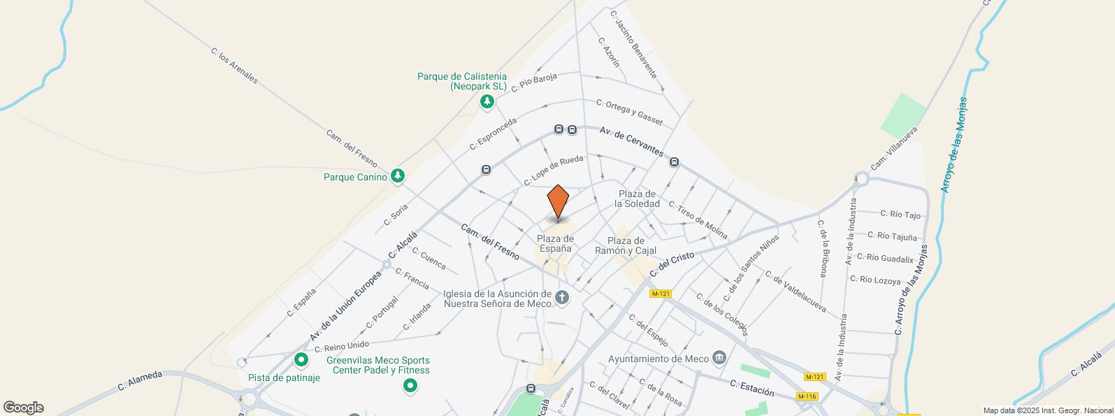 Location Map for Plaza España, 8, Meco, Madrid, 28880