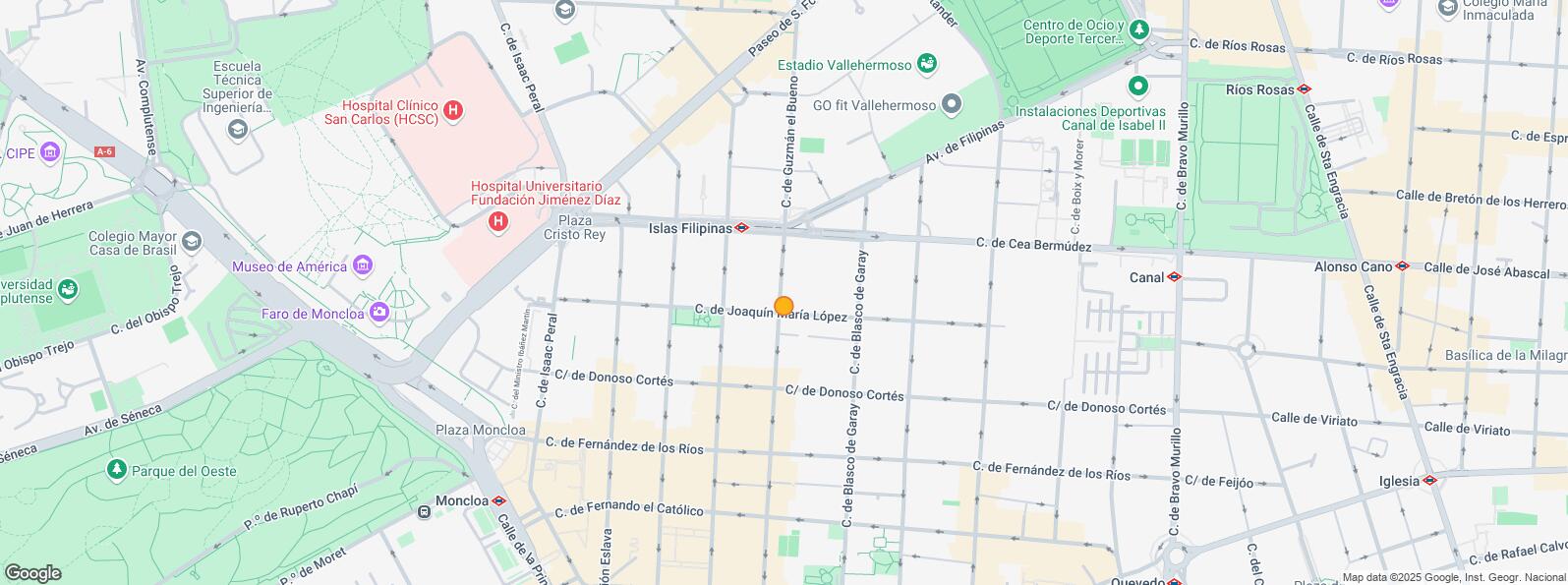 Mapa de Zona Gaztambide, Chamberí, Madrid, 28015