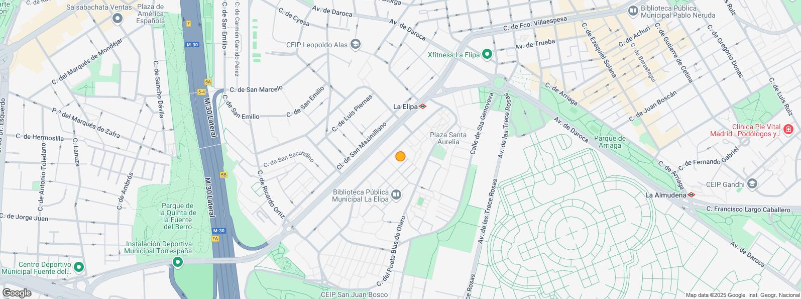 Mapa de Calle San Maximiliano, Ciudad Lineal, Madrid, 28017