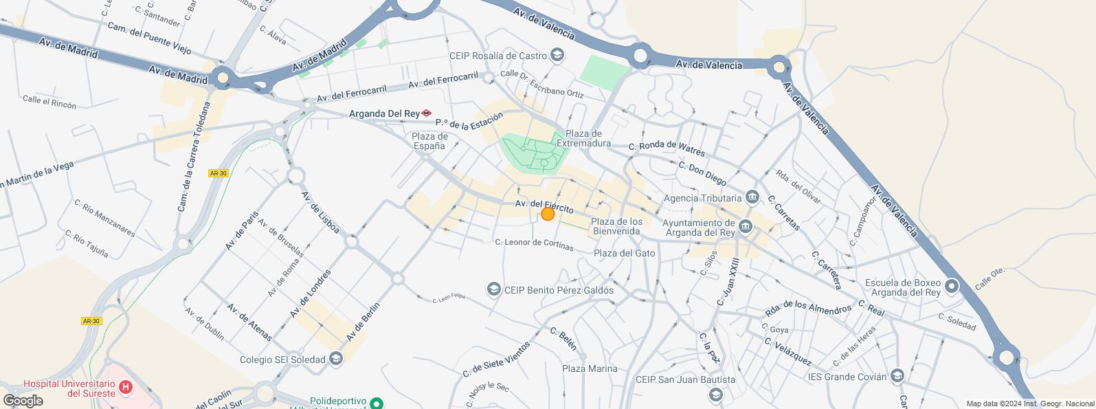 Mapa de Calle María Zayas, Arganda del Rey, Madrid, 28500