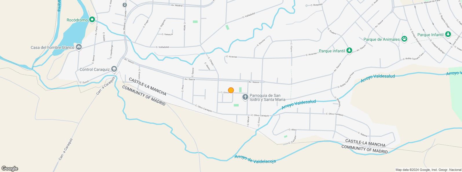 Location Map for Calle Olmo Caraquiz, Uceda, Guadalajara, 19188