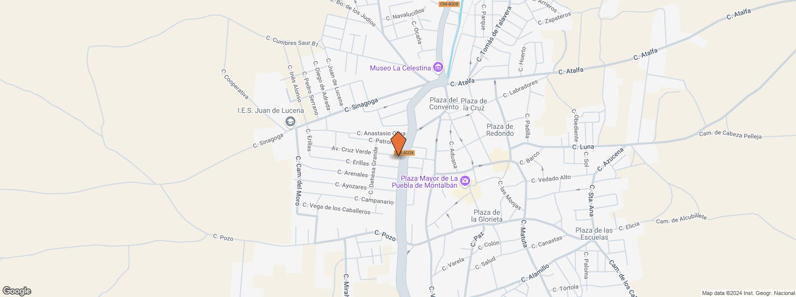 Location Map for Calle Erillas, 2, La Puebla de Montalbán, Toledo, 45516