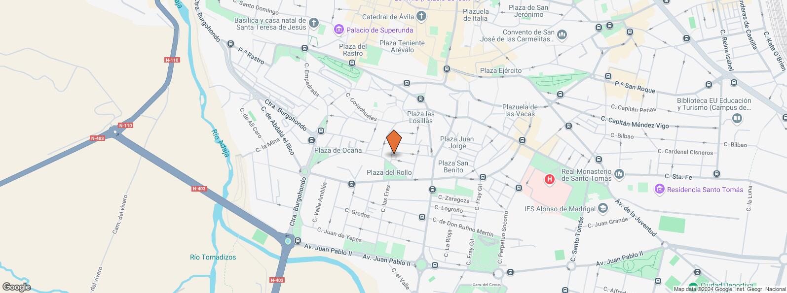 Location Map for Calle Tiemblo, Ávila, 05002