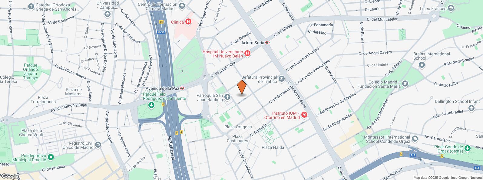 Mapa de Calle Bueso Pineda, 7, Ciudad Lineal, Madrid, 28043