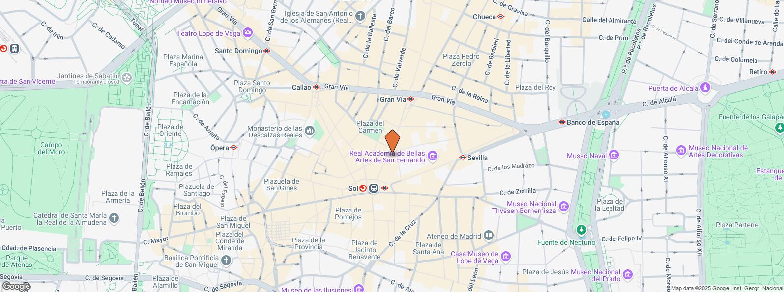 Mapa de Calle Montera, 18, Centro, Madrid, 28013