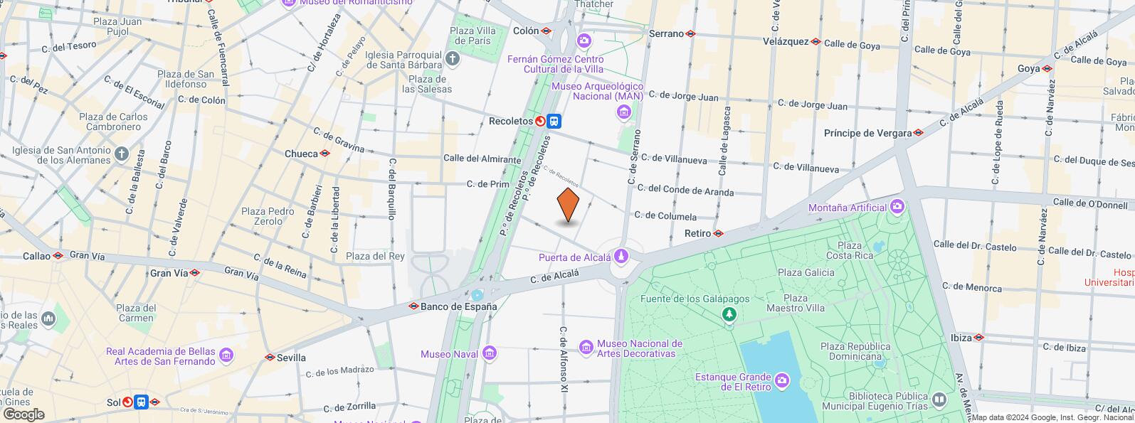 Mapa de Calle Salustiano Olózaga, 5, Salamanca, Madrid, 28001