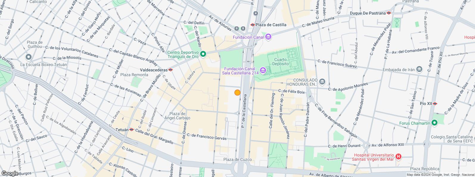 Location Map for Calle Poeta Joan Maragall, Tetuán, Madrid, 28020