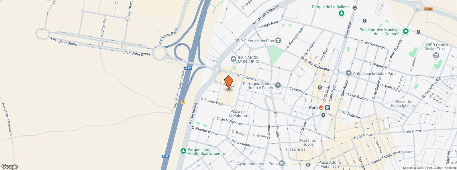 Location Map for Calle Cebadero, 5, Parla, Madrid, 28980