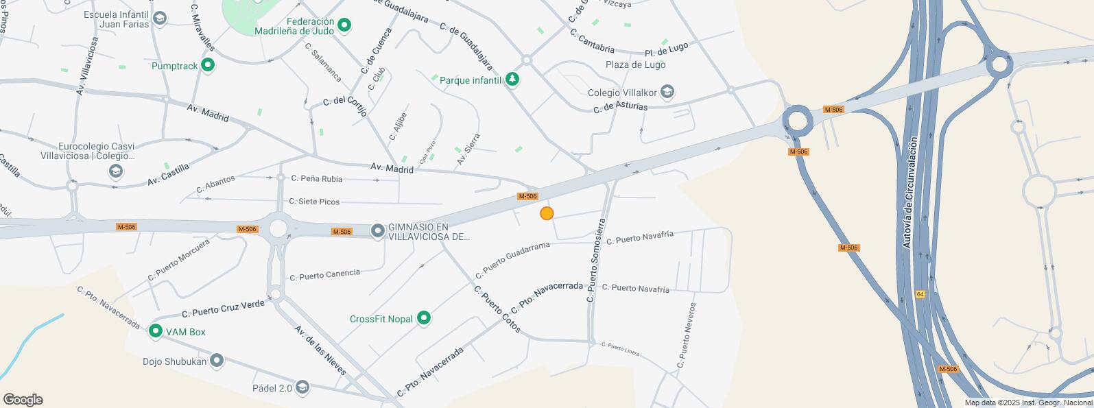 Location Map for Polígono industrial Las Nieves, Móstoles, Madrid, 28935