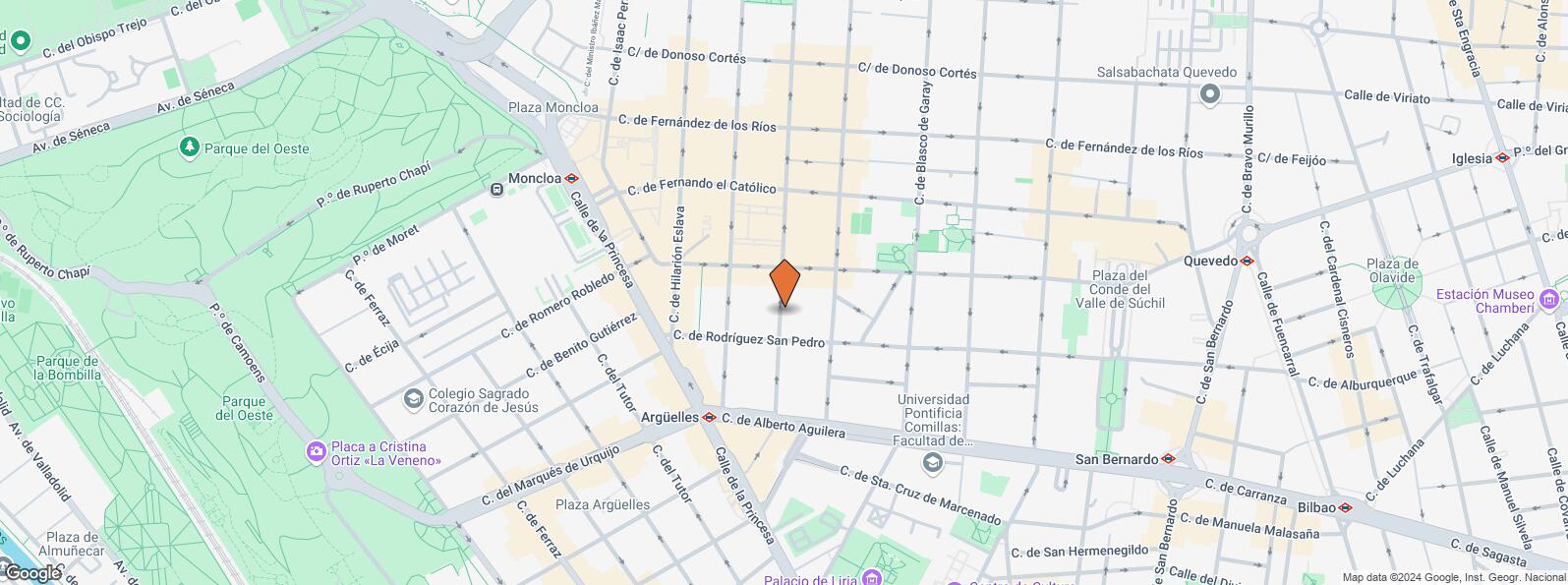 Location Map for Calle Andrés Mellado, 18, Chamberí, Madrid, 28015