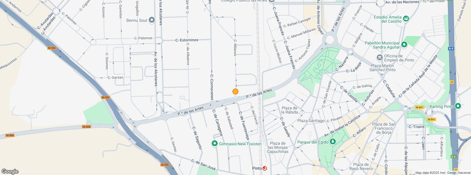 Location Map for Zona empresarial, Pinto, Madrid, 28320