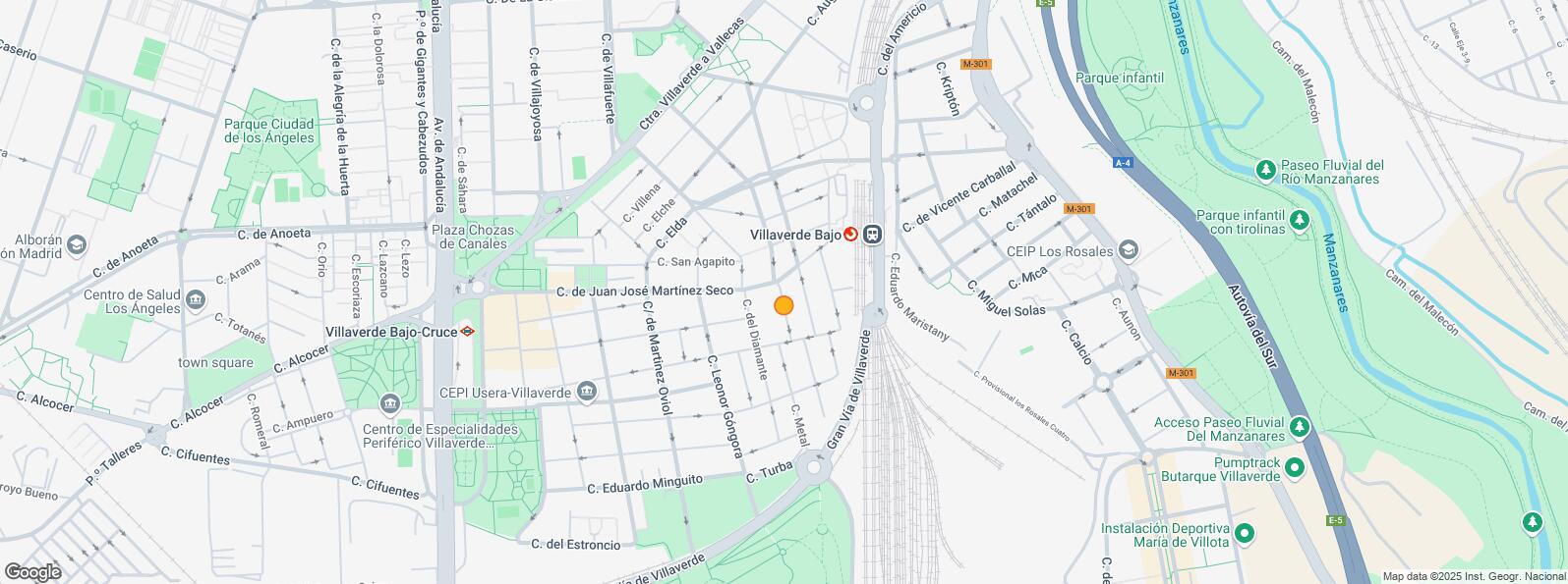 Location Map for Zona Villaverde, Villaverde, Madrid, 28021