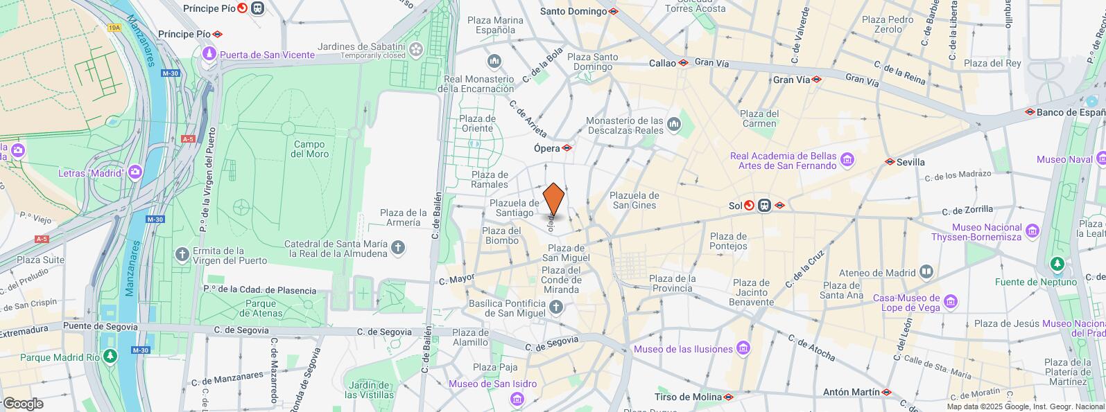 Location Map for Calle Espejo, 2, Centro, Madrid, 28013