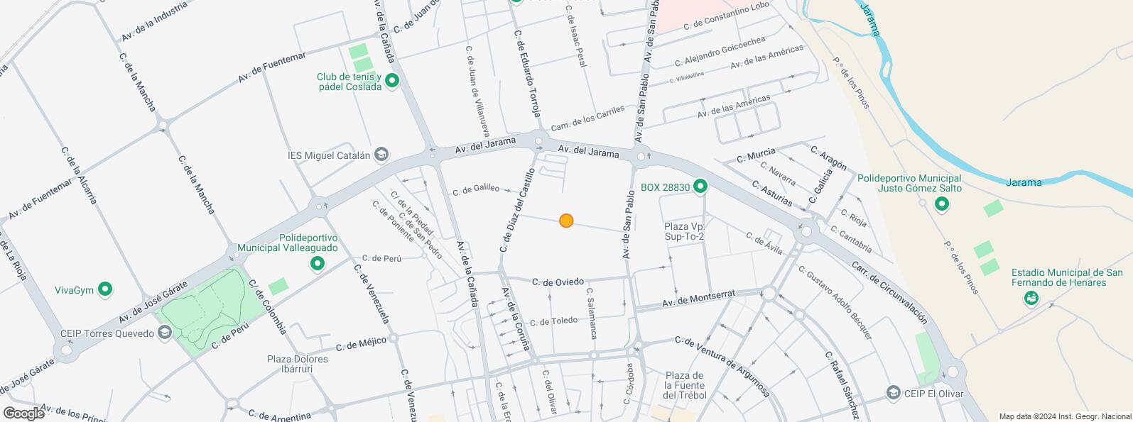 Mapa de Zona industrial, Coslada, Madrid, 28820