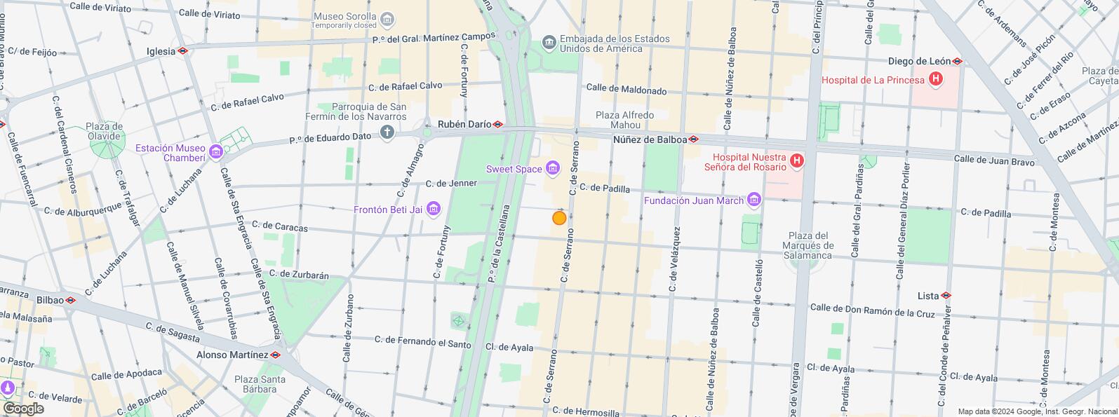 Mapa de Calle Claudio Coello, Salamanca, Madrid, 28001