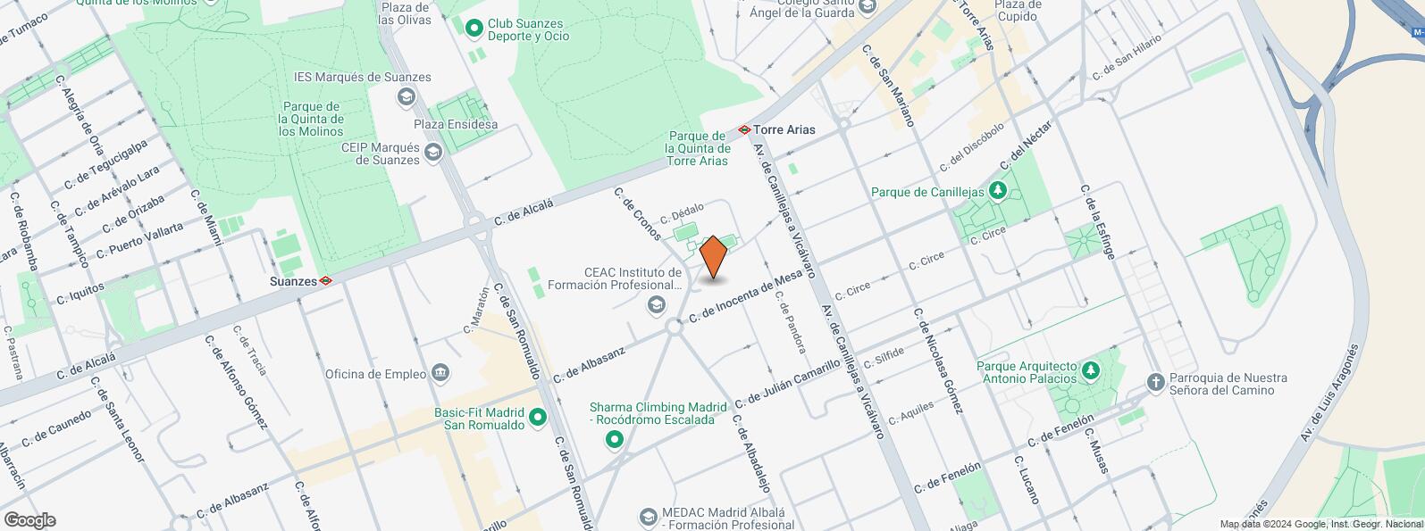 Mapa de Calle Cronos, 24-26, San Blas - Canillejas, Madrid, 28037