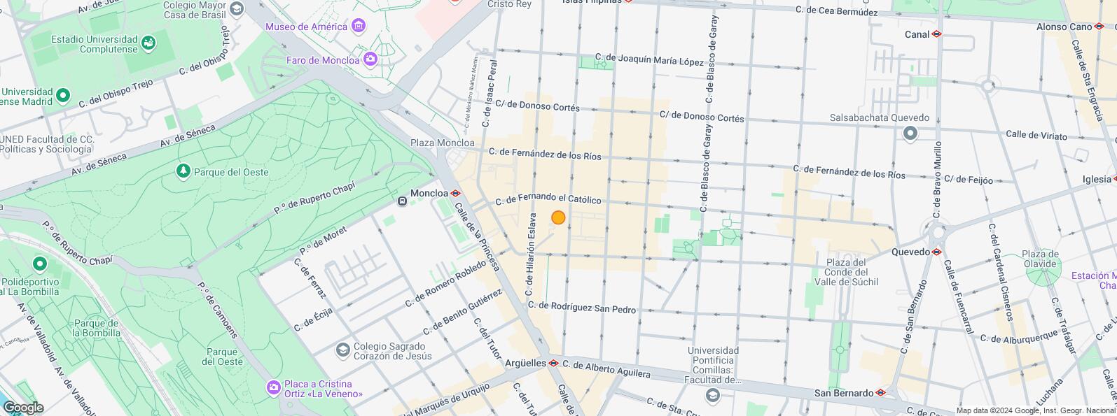 Location Map for Calle Gaztambide, Chamberí, Madrid, 28015