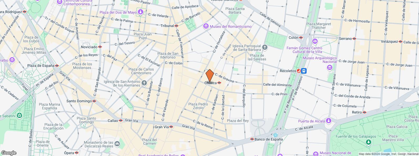 Location Map for Calle Augusto Figueroa, 27, Centro, Madrid, 28004