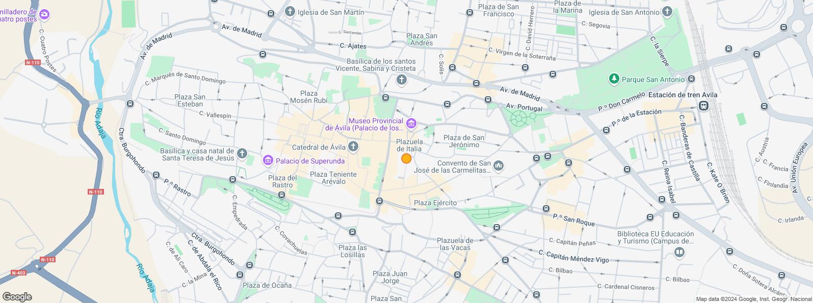 Mapa de Plaza Claudio Sánchez Albornoz, Ávila, 05001