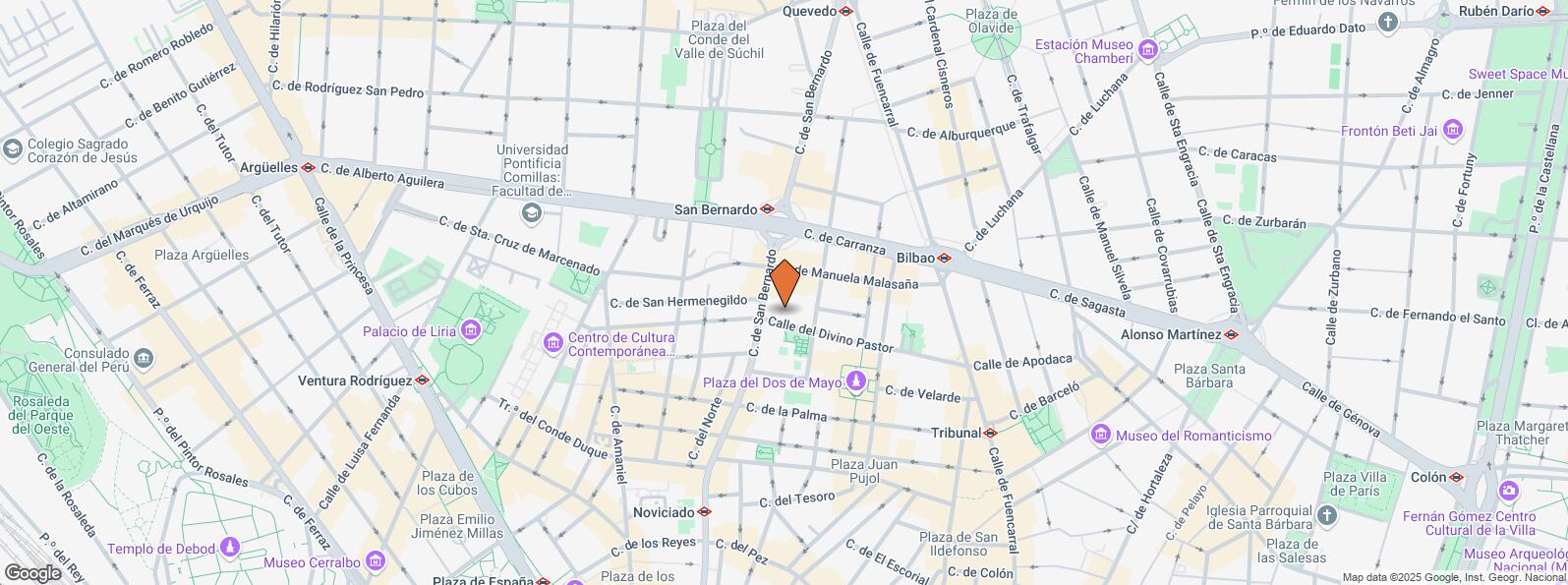 Mapa de Calle Divino Pastor, 32, Centro, Madrid, 28004