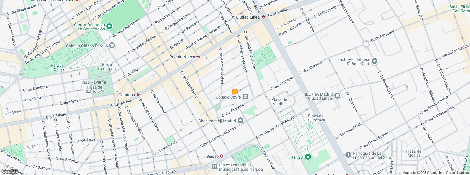 Mapa de Calle Centenera, Ciudad Lineal, Madrid, 28017