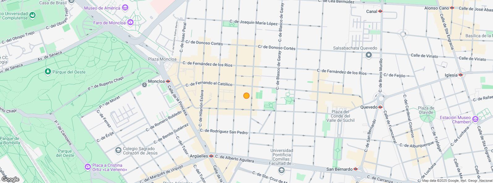 Mapa de Zona Gaztambide, Chamberí, Madrid, 28015