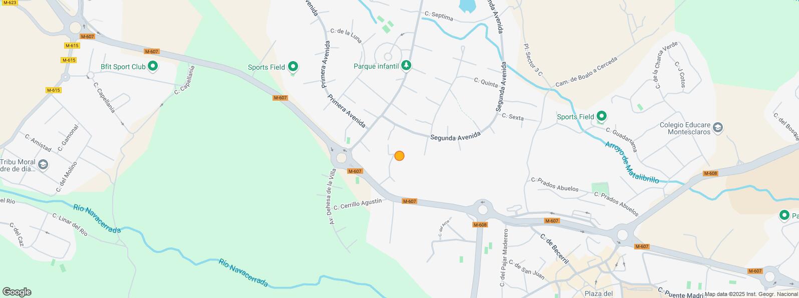 Location Map for Carretera Navacerrada, El Boalo, Madrid, 28413