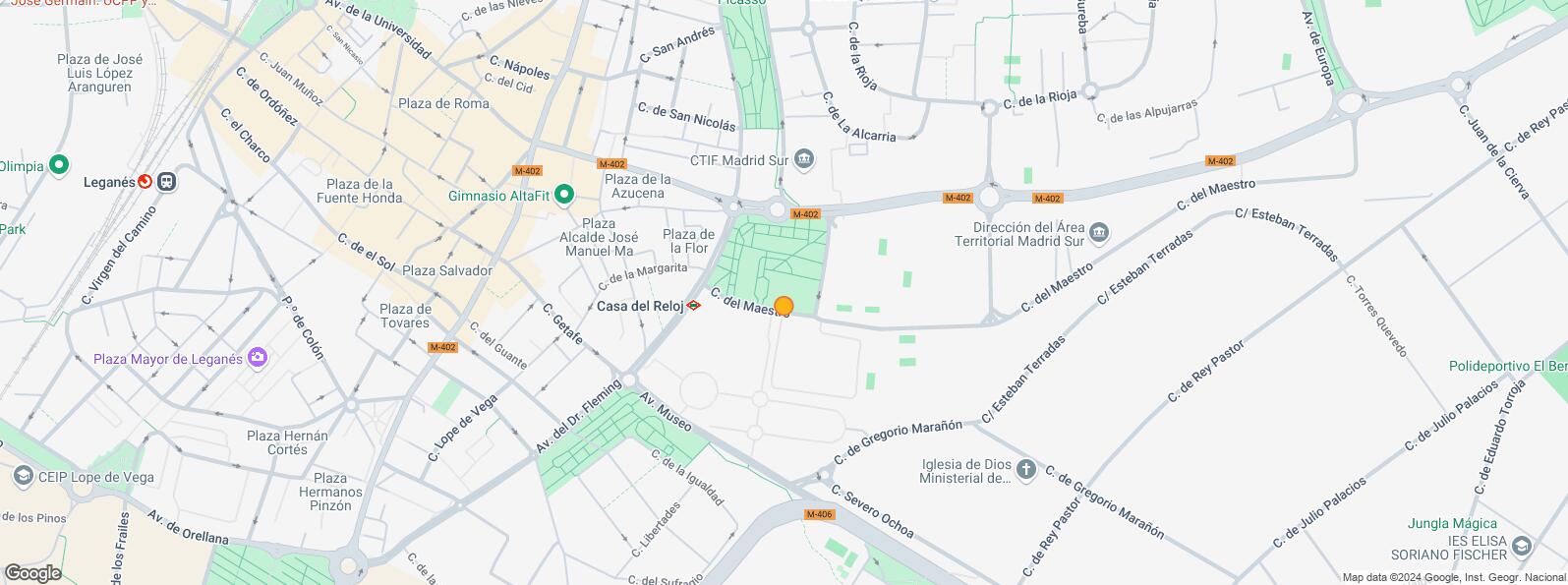 Location Map for Calle Maestro, Leganés, Madrid, 28912