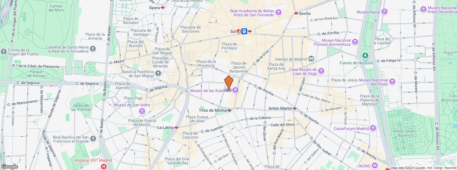 Location Map for Calle Conde de Romanones, 5, Centro, Madrid, 28012