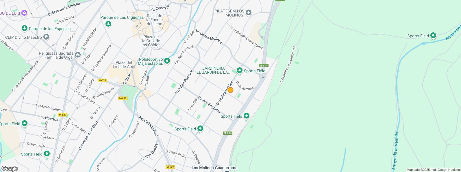 Location Map for Zona Los Molinos, Los Molinos, Madrid, 28460