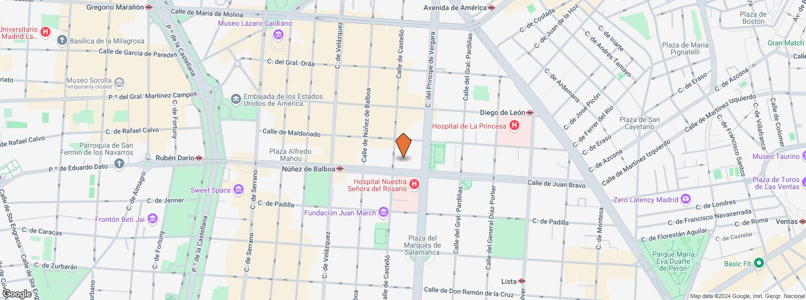 Mapa de Calle Juan Bravo, 25, Salamanca, Madrid, 28006