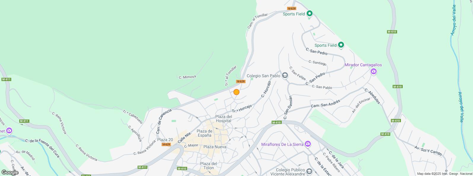 Location Map for Plaza Hospital, Miraflores de la Sierra, Madrid, 28792