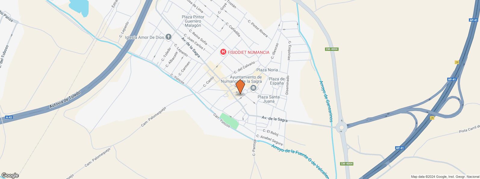 Location Map for Calle Castillejo, 8, Numancia de la Sagra, Toledo, 45230