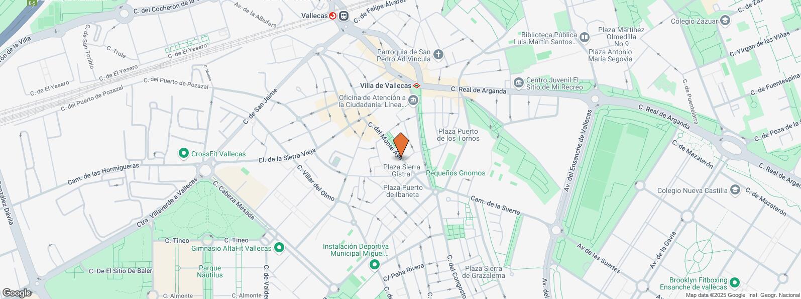 Mapa de Calle Monte Aya, 24, Villa de Vallecas, Madrid, 28031