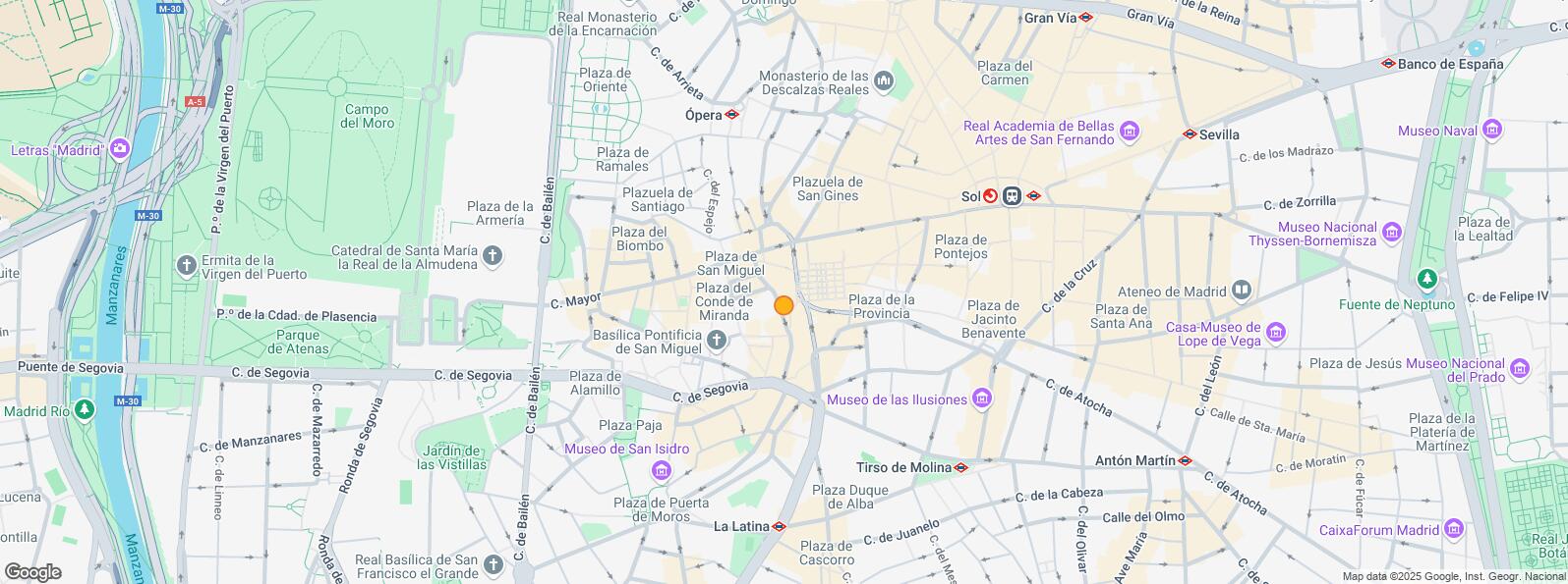 Location Map for Calle Toledo, Centro, Madrid, 28005