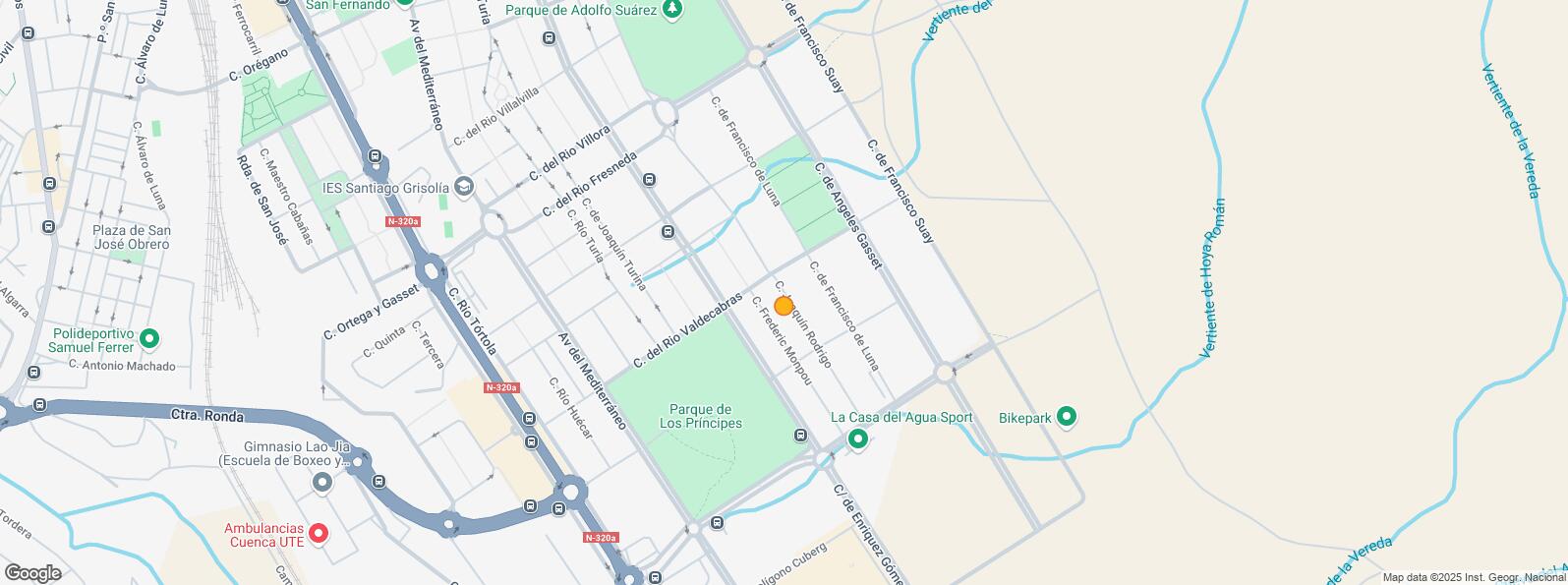 Mapa de Urbanización Parque Sol, Cuenca, 16004