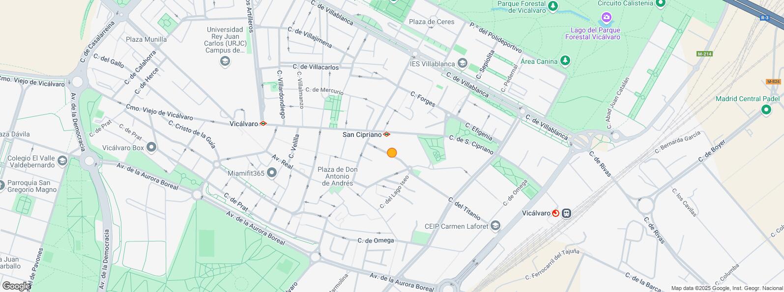 Location Map for Calle Fuente de San Pedro, Vicálvaro, Madrid, 28032